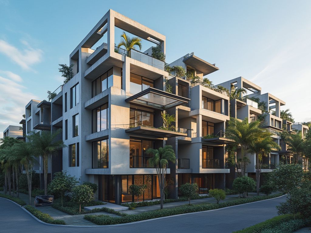 Edificios modernos de inversión inmobiliaria en Santiago de Chile