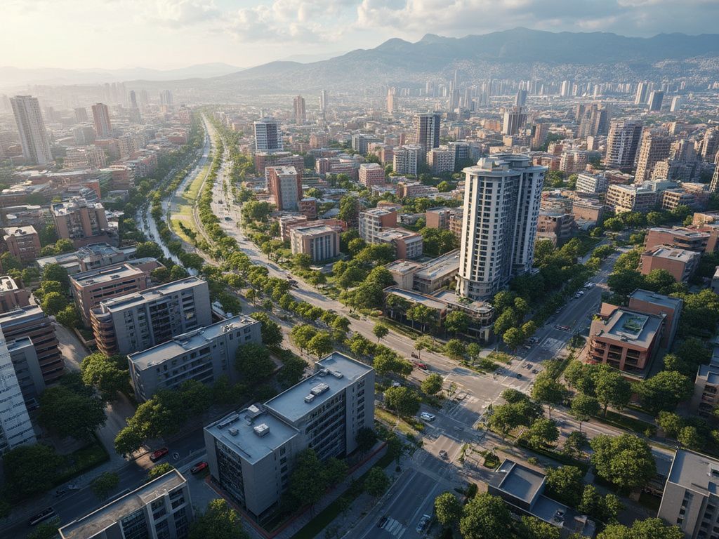 Gráfico de crecimiento inmobiliario y retorno de inversión
